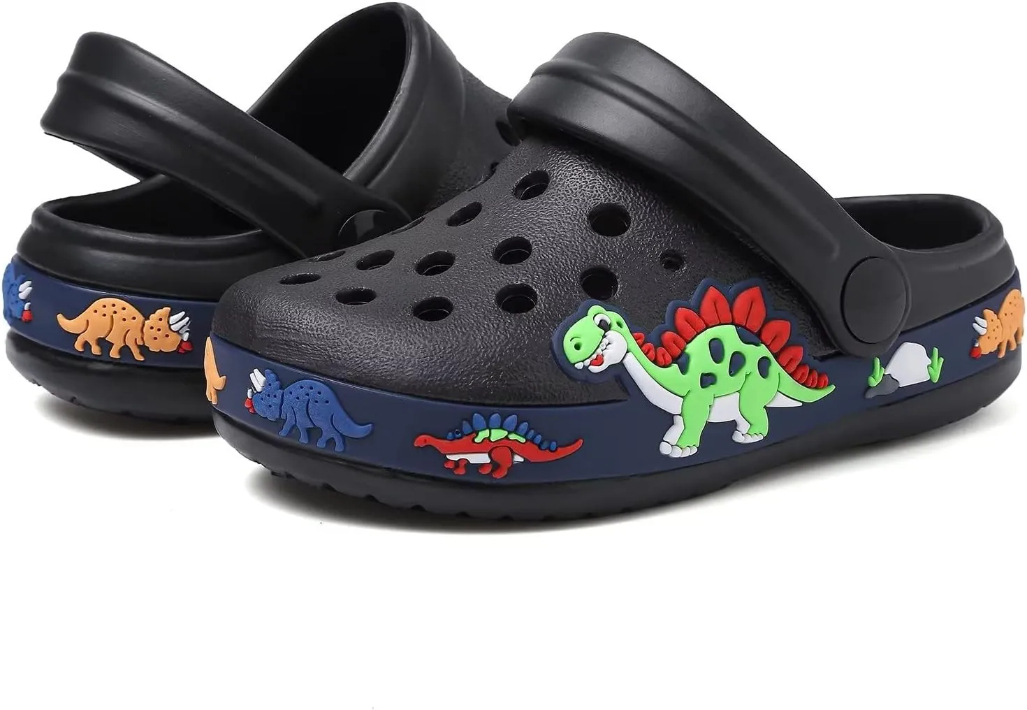 OHSNMAKSL Toddler Clog Slippers Garden Sandals Slip On Water Shoes Sneakers Cartoon Slides for Boys and Girls Children Beach Pool Shower