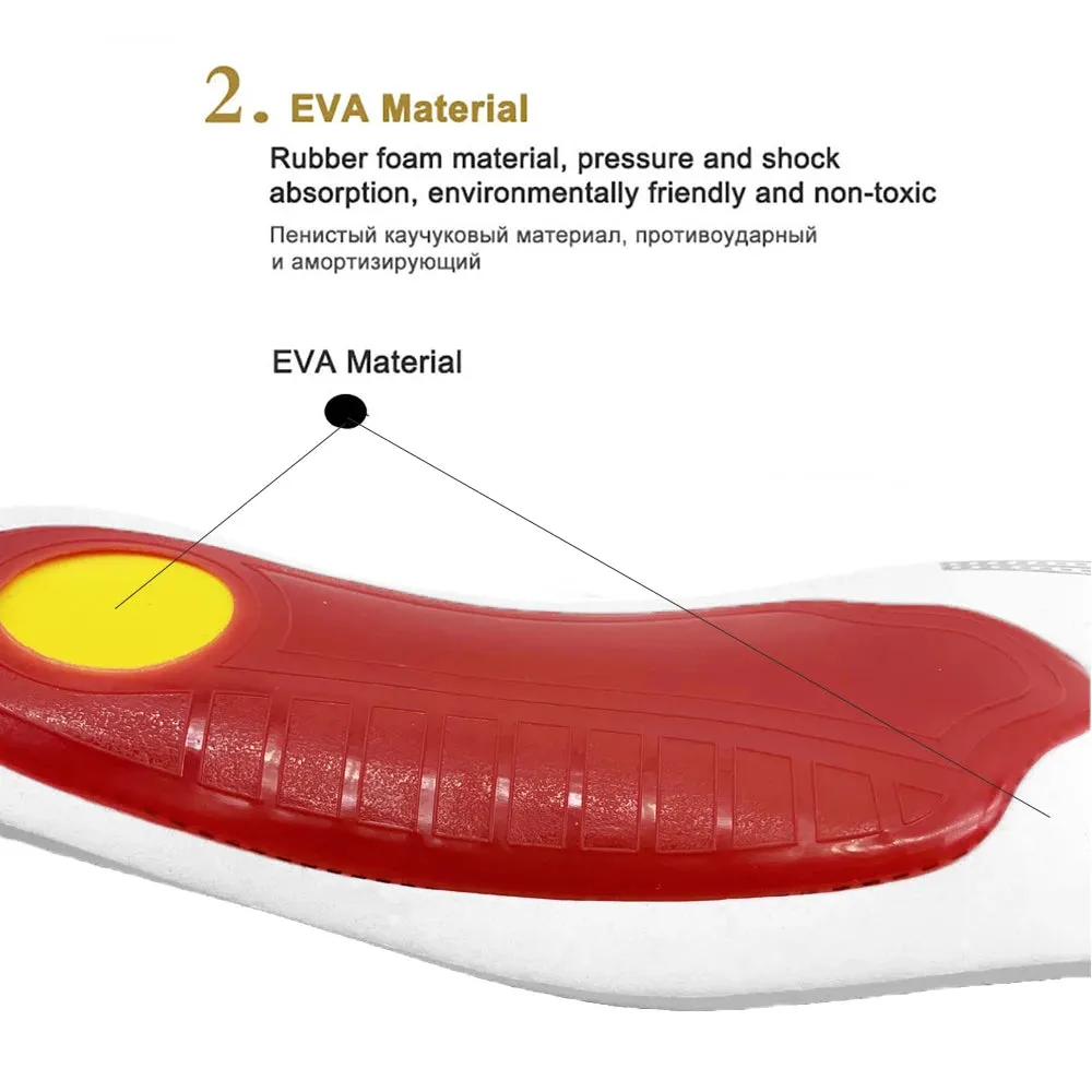 Orthotic Insole Arch Support Flatfoot Orthopedic Insoles for Feet Ease Pressure of Air Movement Damping Cushion Padding Insoles