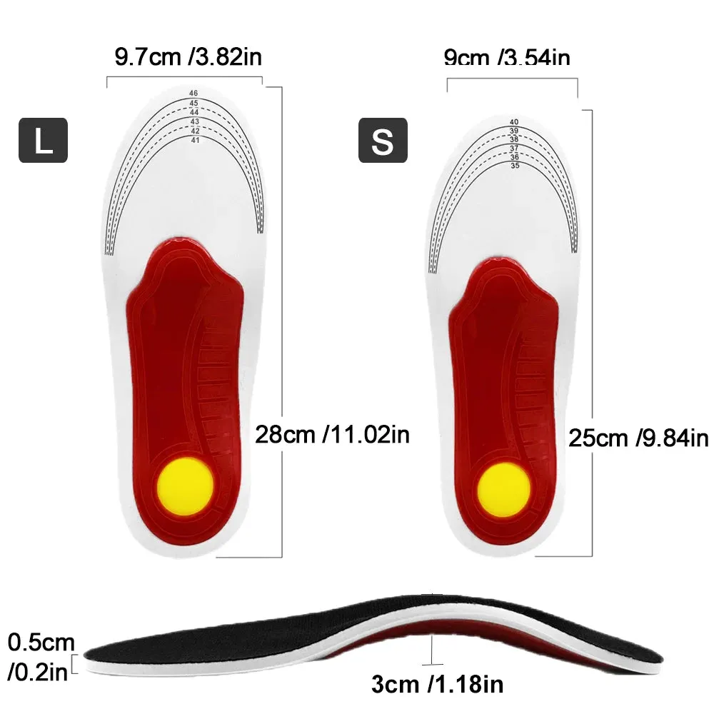 Orthotic Insole Arch Support Flatfoot Orthopedic Insoles for Feet Ease Pressure of Air Movement Damping Cushion Padding Insoles
