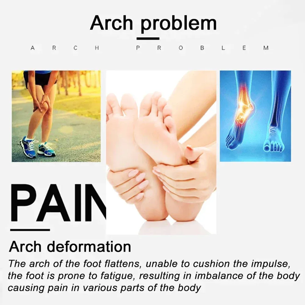 Orthotic Insole Arch Support Flatfoot Orthopedic Insoles for Feet Ease Pressure of Air Movement Damping Cushion Padding Insoles
