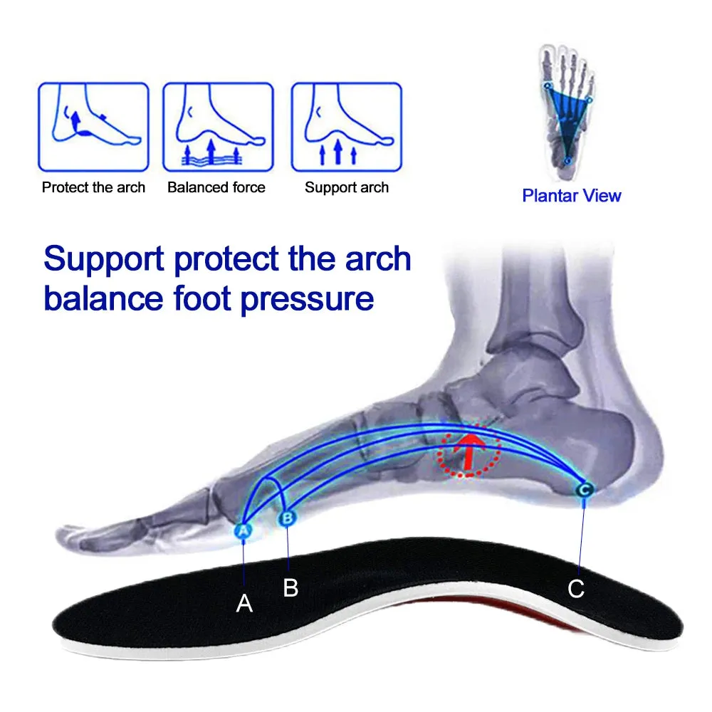 Orthotic Insole Arch Support Flatfoot Orthopedic Insoles for Feet Ease Pressure of Air Movement Damping Cushion Padding Insoles