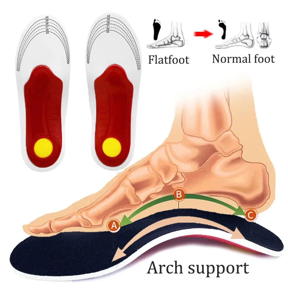 Orthotic Insole Arch Support Flatfoot Orthopedic Insoles for Feet Ease Pressure of Air Movement Damping Cushion Padding Insoles