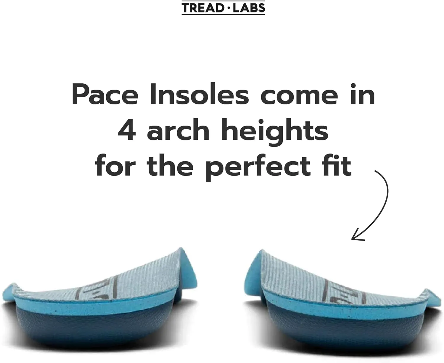 Pace Pain Relief Insole Kit for Men and Women – Extra Firm Arch Support for Plantar Fasciitis Relief and Limiting Pronation Blue