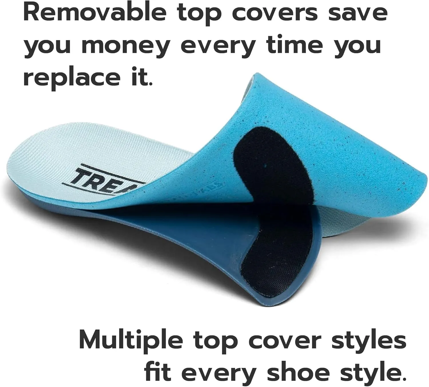 Pace Pain Relief Insole Kit for Men and Women – Extra Firm Arch Support for Plantar Fasciitis Relief and Limiting Pronation Blue