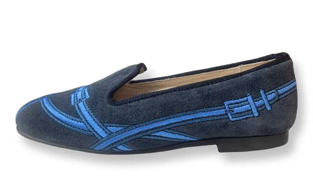 Pas CI3400 Blue Rope Loafer Girls