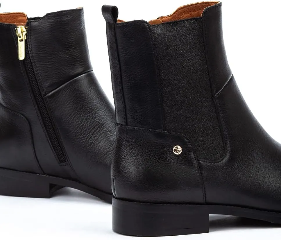 PIKOLINOS Flat Ankle Boots Leather Royal for Woman
