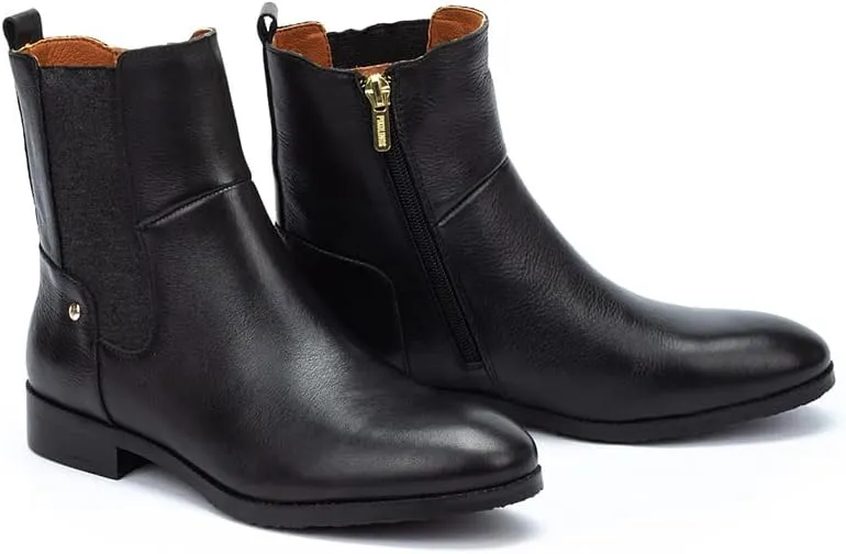 PIKOLINOS Flat Ankle Boots Leather Royal for Woman