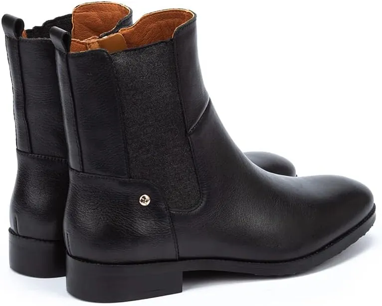 PIKOLINOS Flat Ankle Boots Leather Royal for Woman