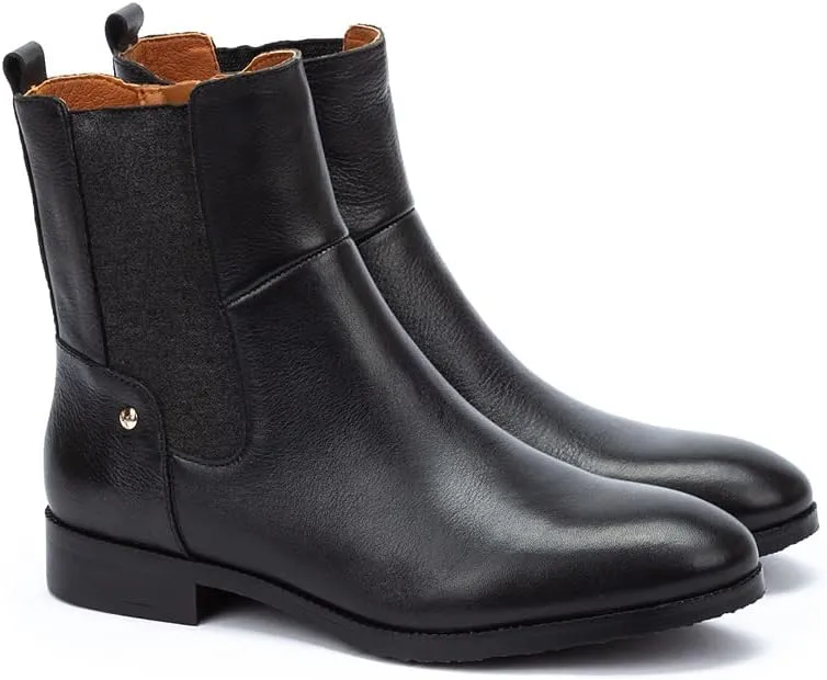 PIKOLINOS Flat Ankle Boots Leather Royal for Woman