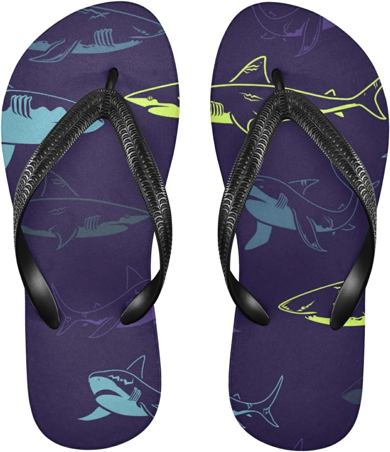 Poeticcity Flip Sandal Men Women Flip Flops for Hotel Spa Home Slippers Bedroom Travel S-XXL