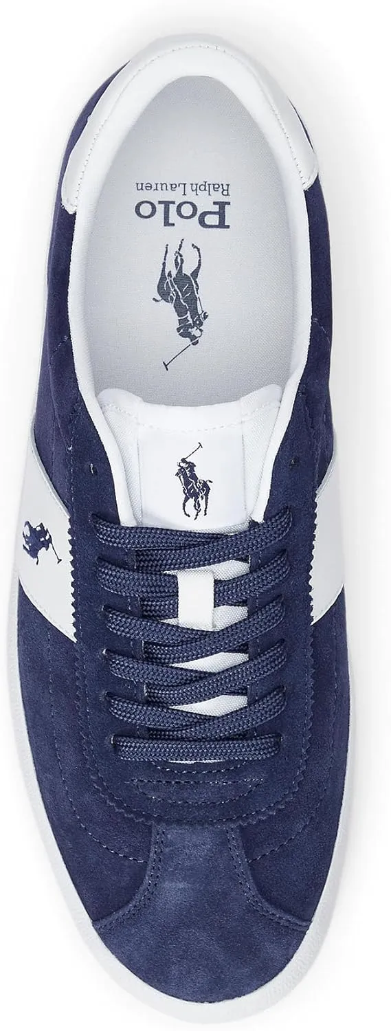 POLO RALPH LAUREN Men's Court Vulc Leather-Suede Sneaker