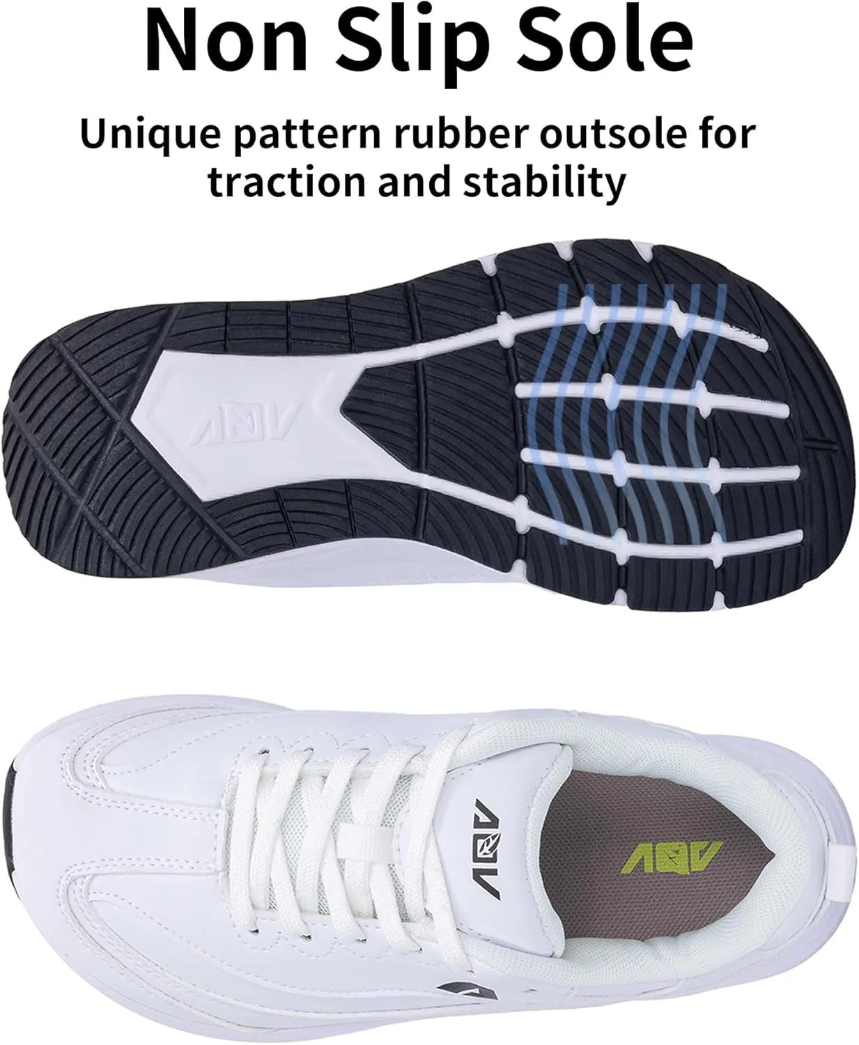 QAUPPE Women's Wide Toe Box Shoes Arch Support Walking Shoes Orthotic Plantar Fasciitis Shoes Air Tennis Sneakers