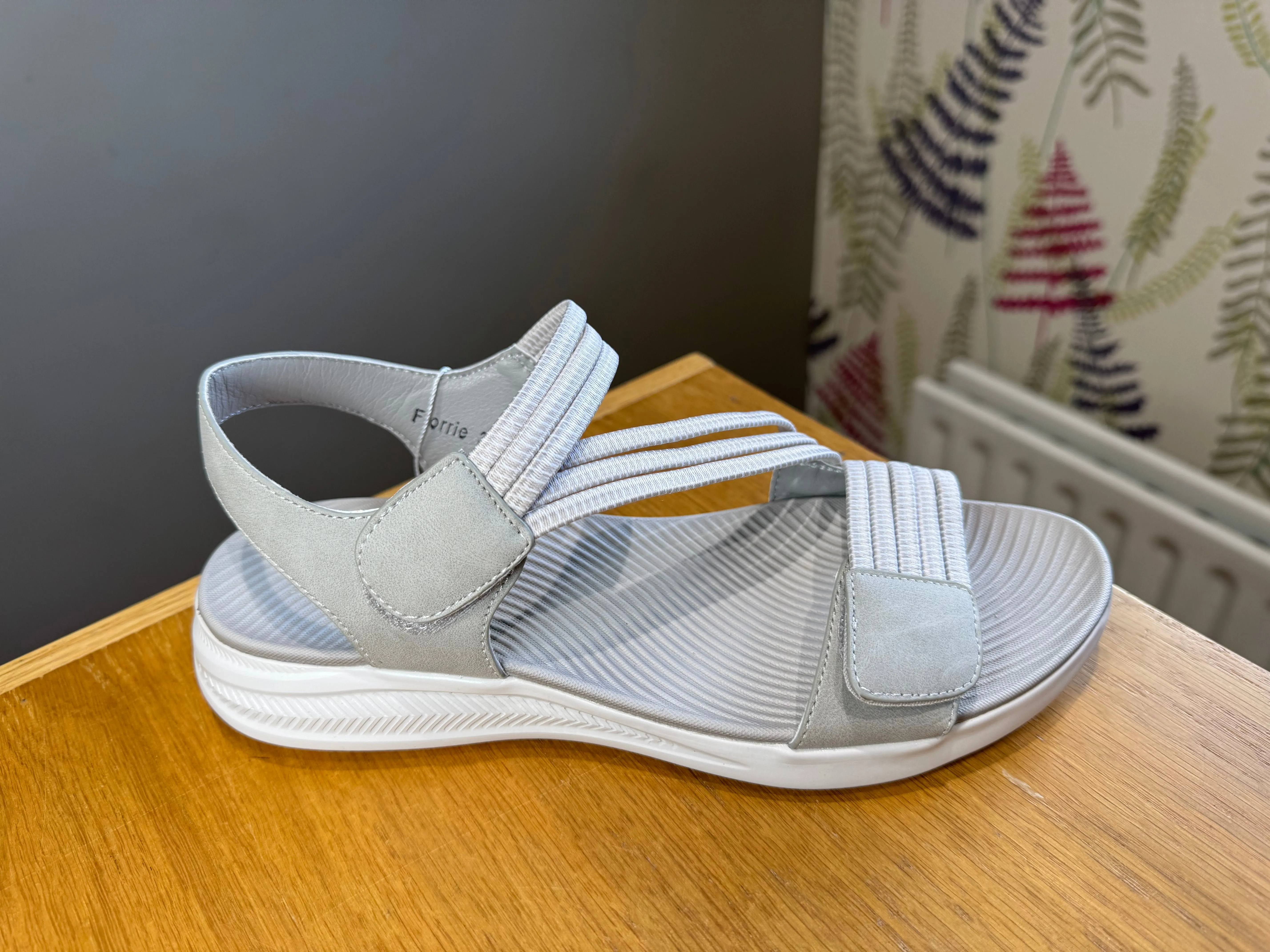 Redz Florrie Grey Velcro Sandal