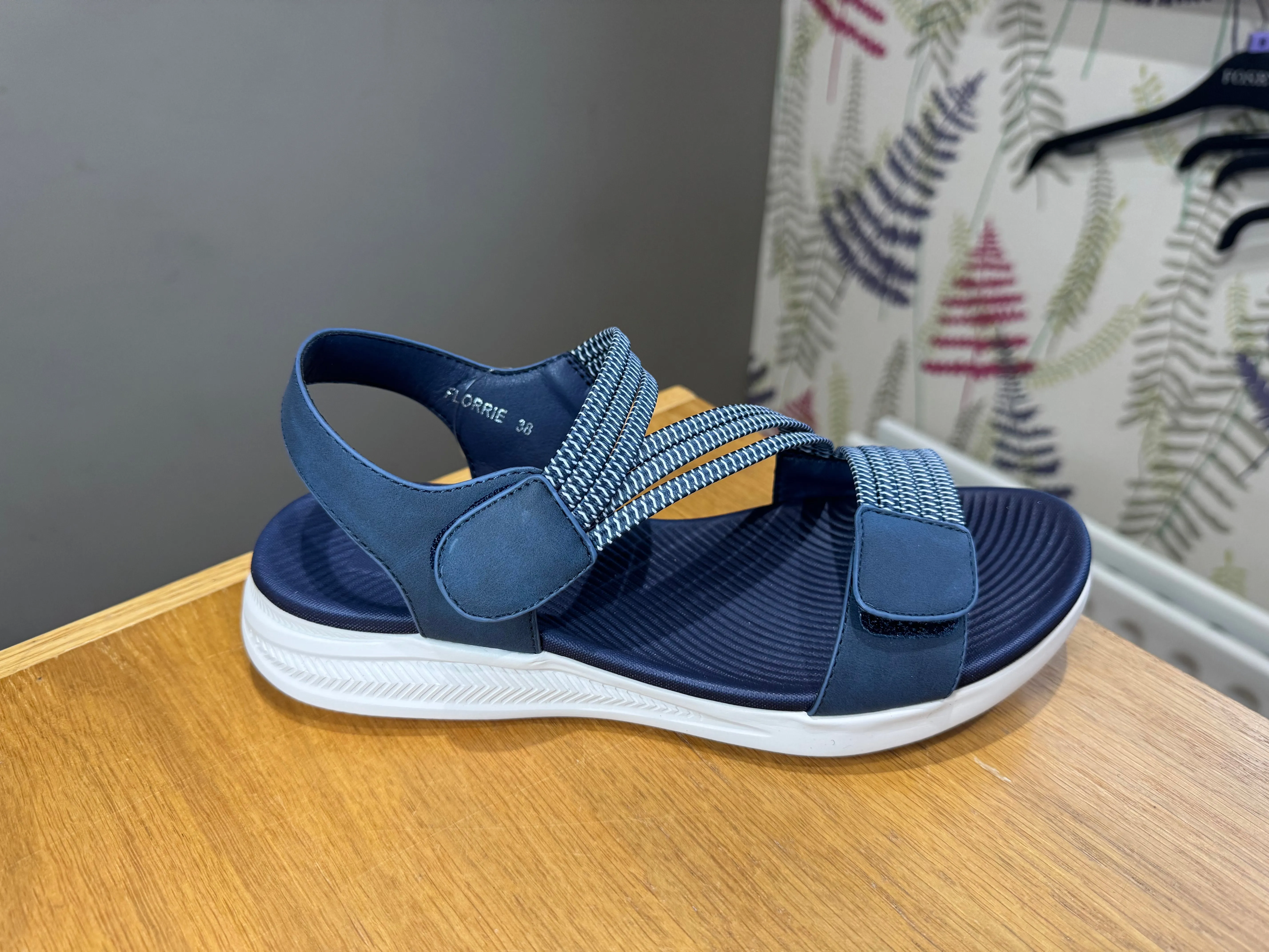 Redz Navy Velcro Sandal