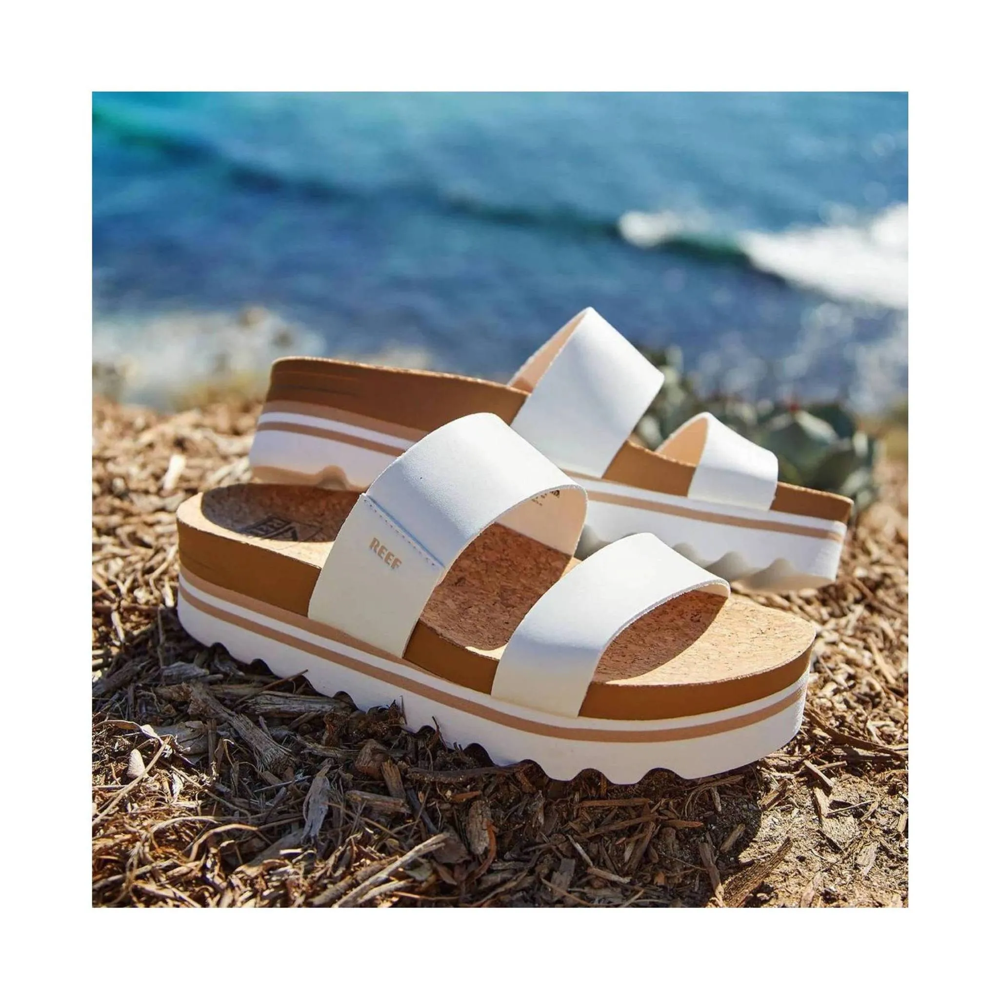 Reef Women's Cushion Vista Hi Sandal - Cloud