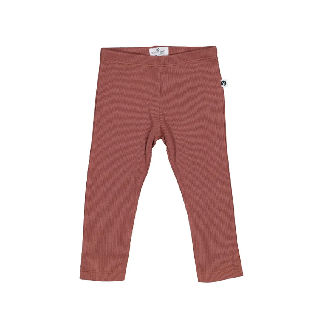 Rib Leggings - Clay