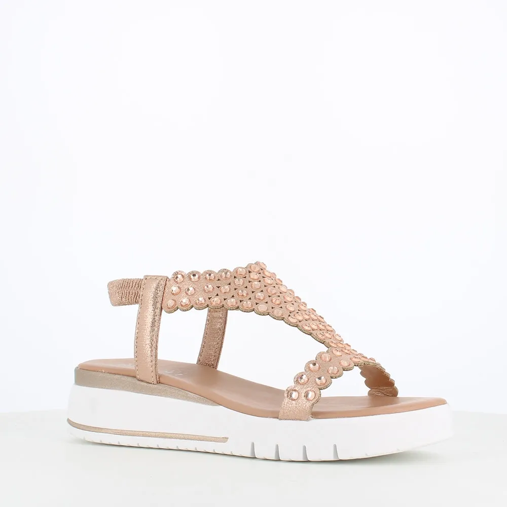 Rizzoli Low Wedge Sandal Stones Cipira