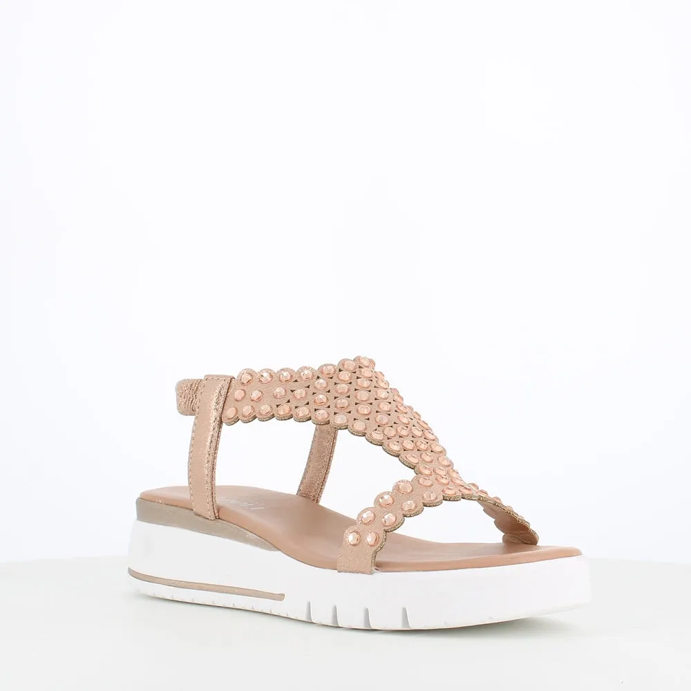 Rizzoli Low Wedge Sandal Stones Cipira