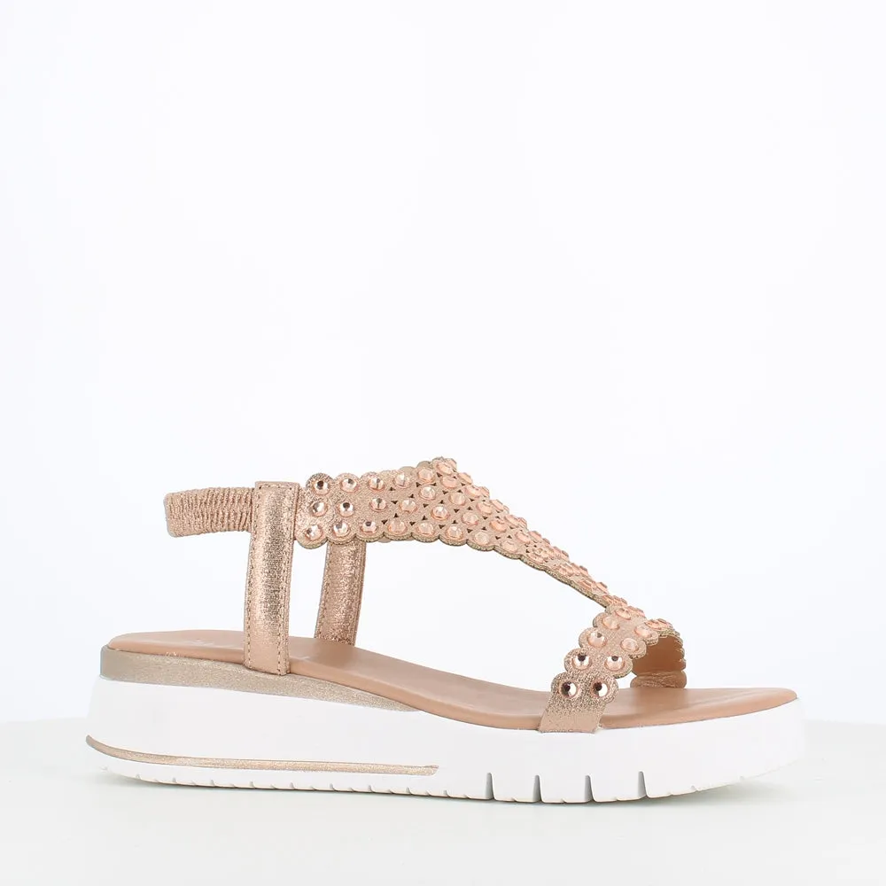 Rizzoli Low Wedge Sandal Stones Cipira
