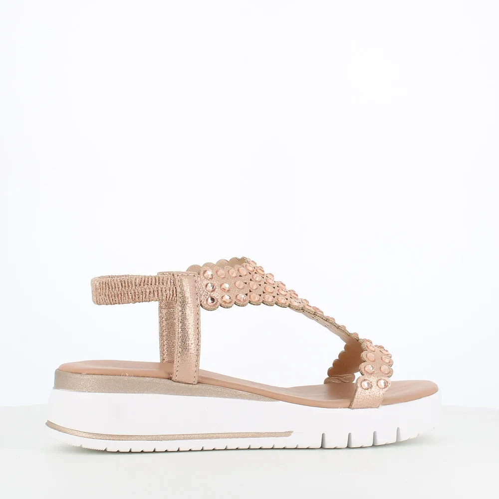 Rizzoli Low Wedge Sandal Stones Cipira