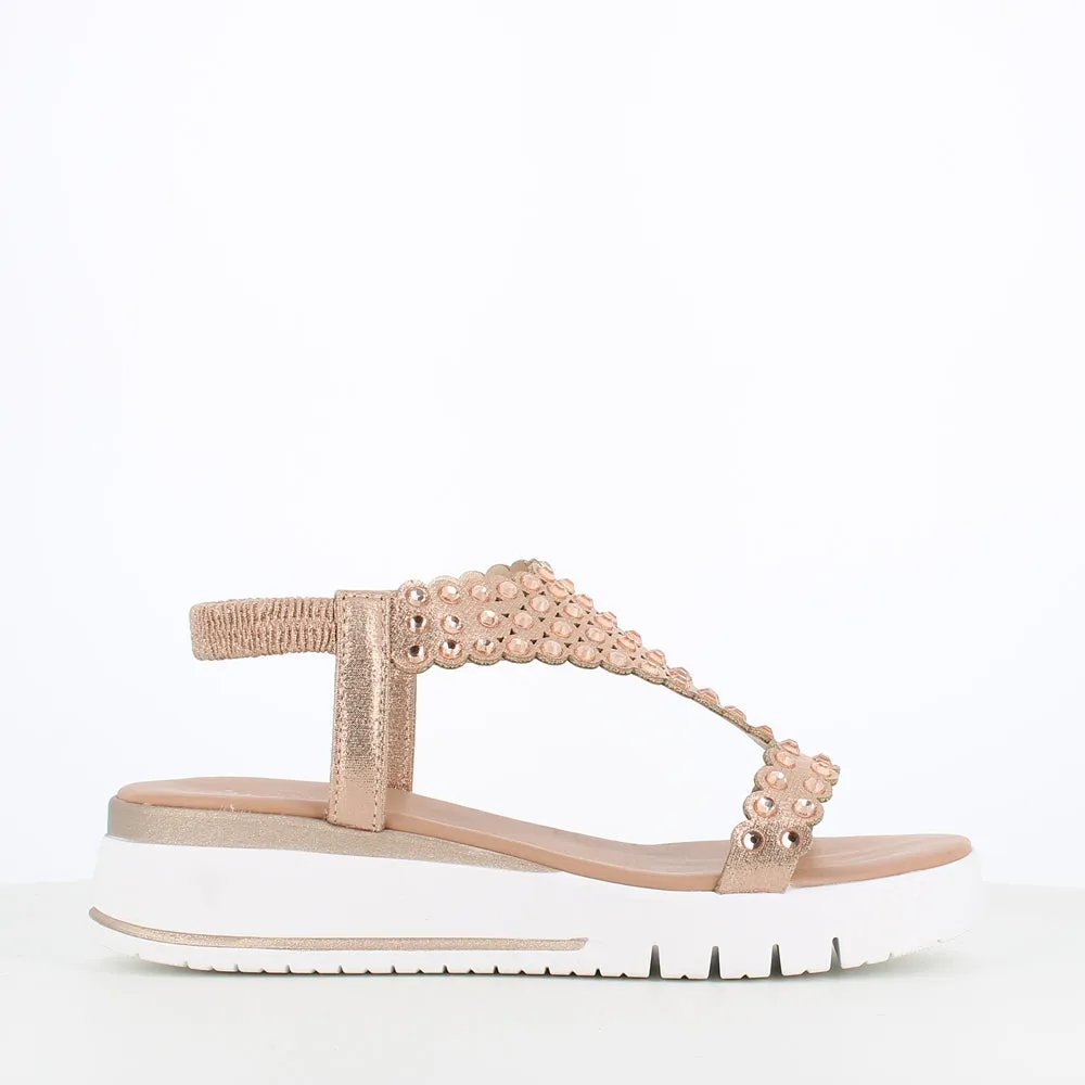 Rizzoli Low Wedge Sandal Stones Cipira