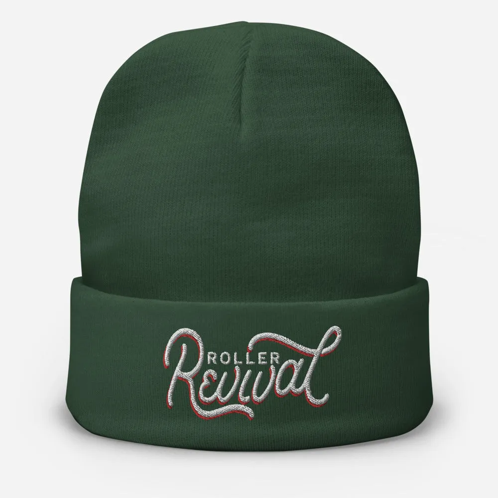 Roller Revival Embroidered Beanie