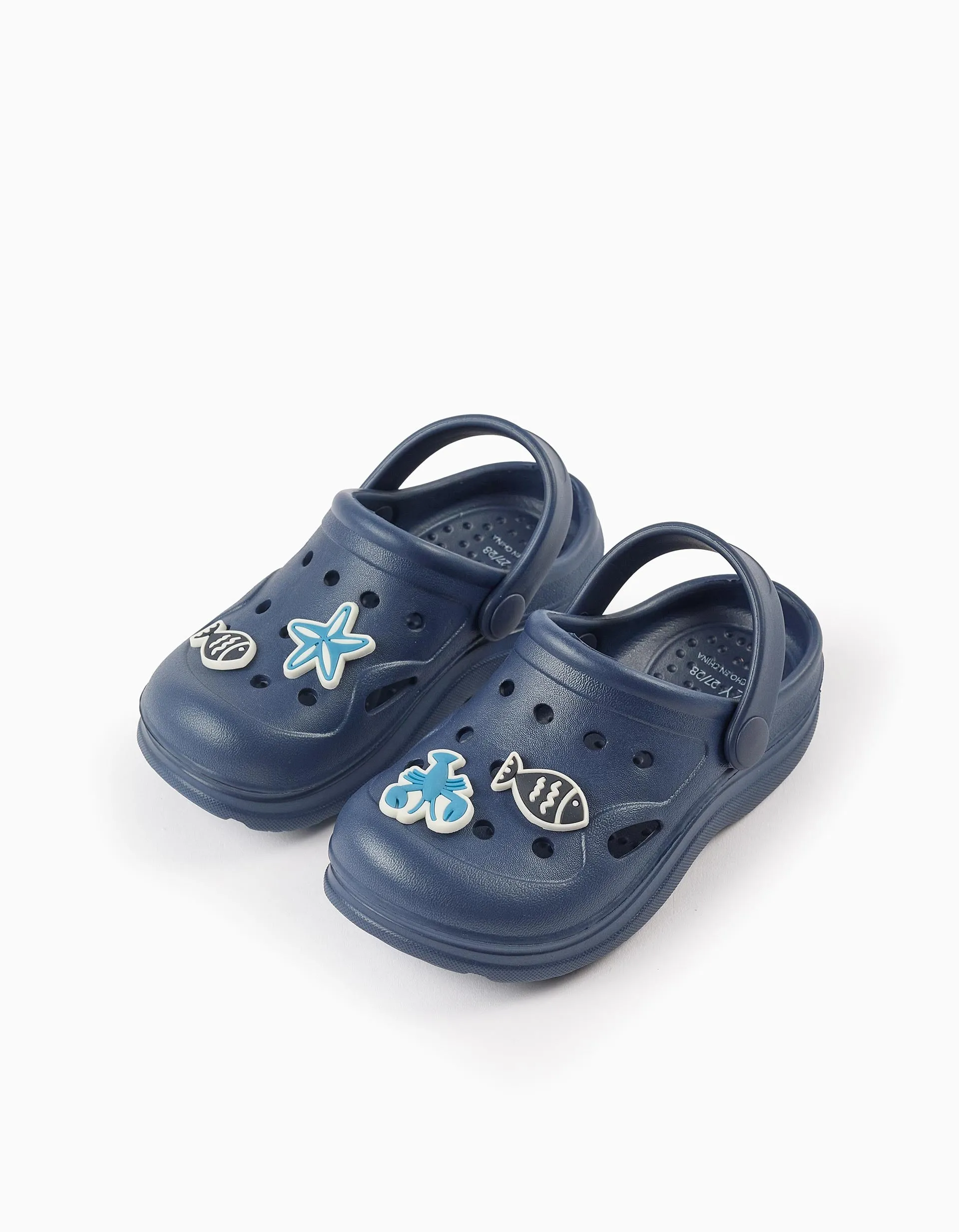 Rubber Clogs for Boys 'Beach', Dark Blue