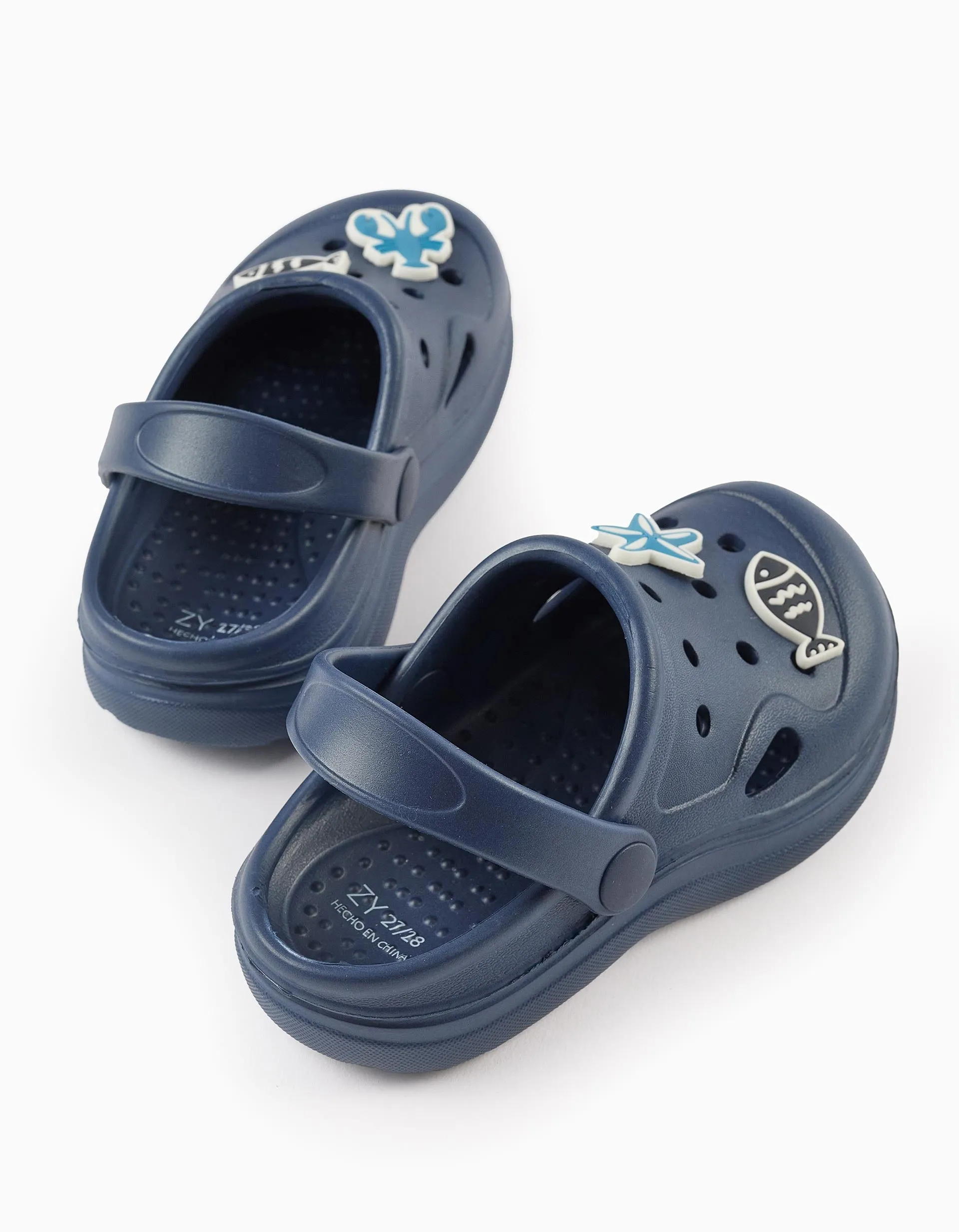 Rubber Clogs for Boys 'Beach', Dark Blue