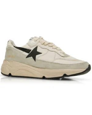 Running Sole Sneaker in White and Black