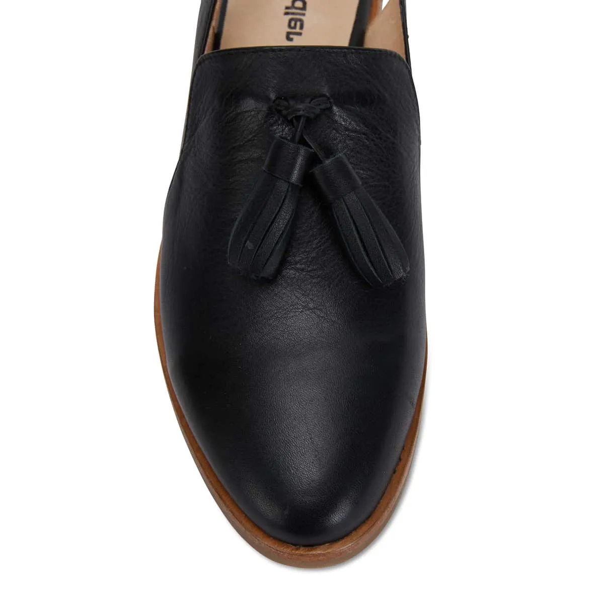 Sabina Loafer in Black Leather