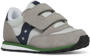 Saucony Jazz Hook & Loop Sneaker (Toddler/Little Kid), Grey/Navy/Green, 12 US Unisex