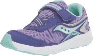 Saucony Ride 10 Jr Sneaker, Purple, 6.5 X-Wide US Unisex Little_Kid
