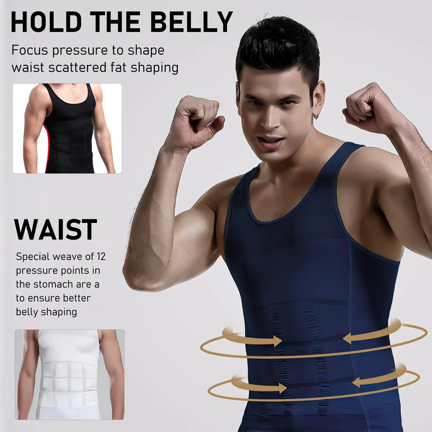Shaperluv for Men, 2025 New Shaperluv Tank 2.0 Mens, Shaper Luv Tank for Men Big and Tall, Male Compression Shirt