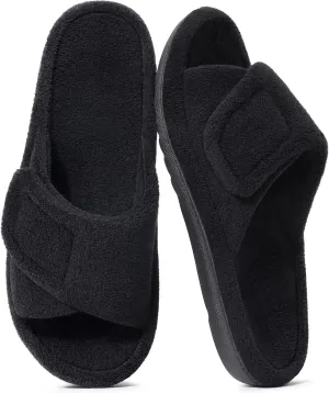 shevalues Orthopedic Slippers for Women with Arch Support Adjustable Open Toe House Shoes for Plantar Fasciitis