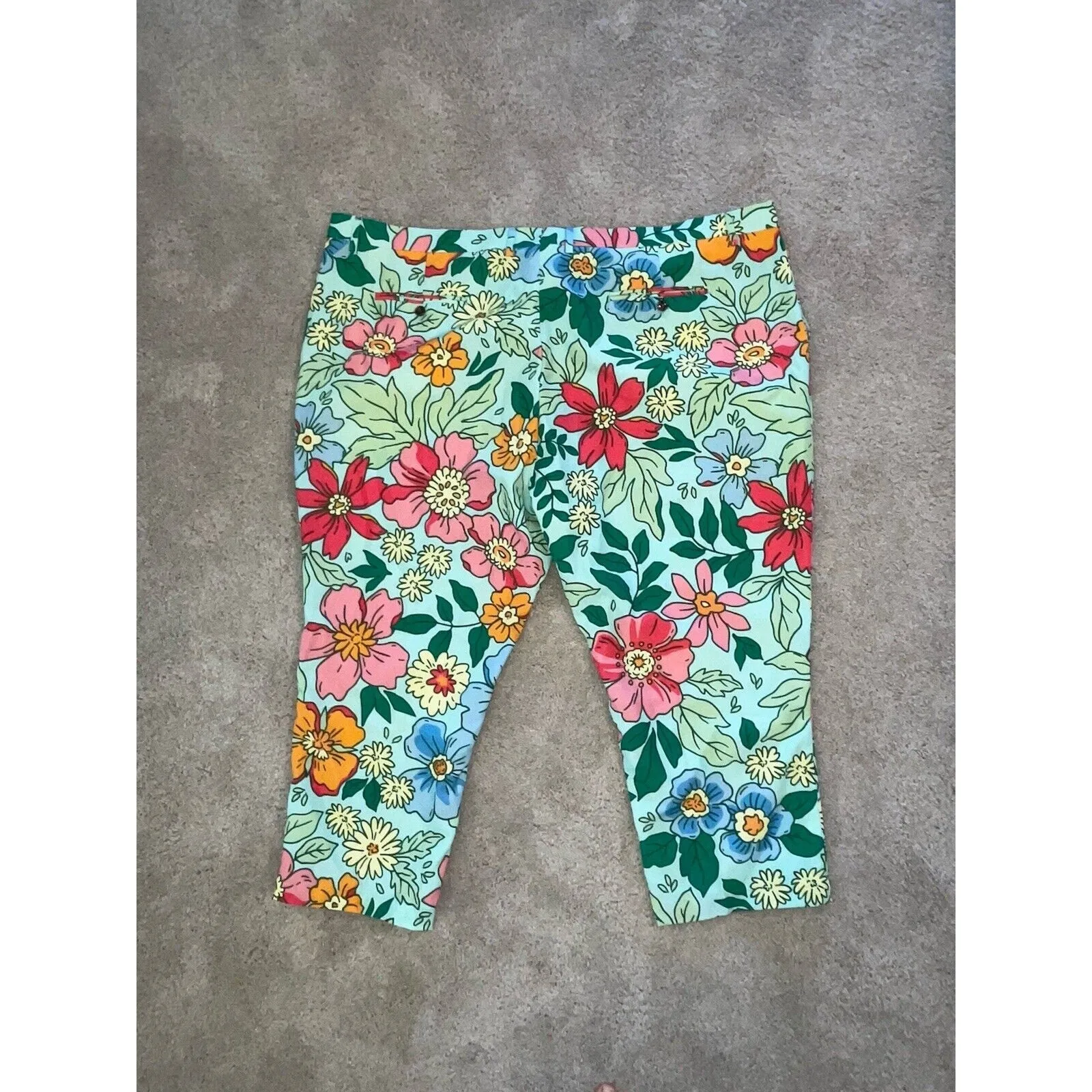 Shinesty Women's Garden Party Floral Derby Golf Pants Multicolor NWOT 48x35