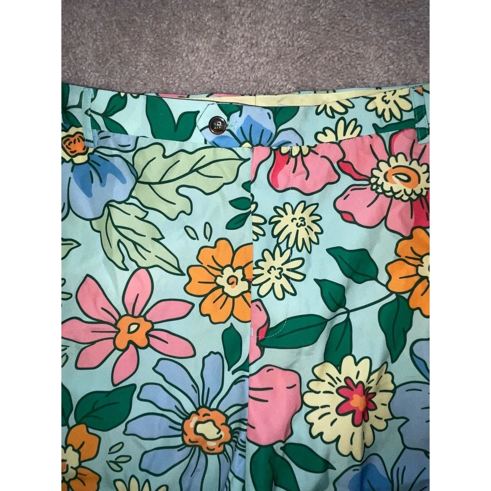 Shinesty Women's Garden Party Floral Derby Golf Pants Multicolor NWOT 48x35