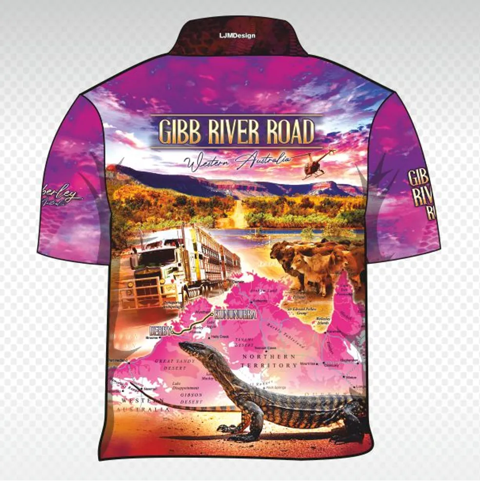 Short Sleeve Gibb River Road Western Australia - Pink