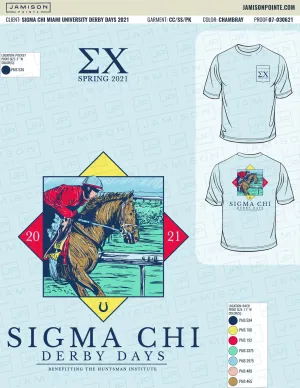 Sigma Chi Miami University Derby Days T-Shirt