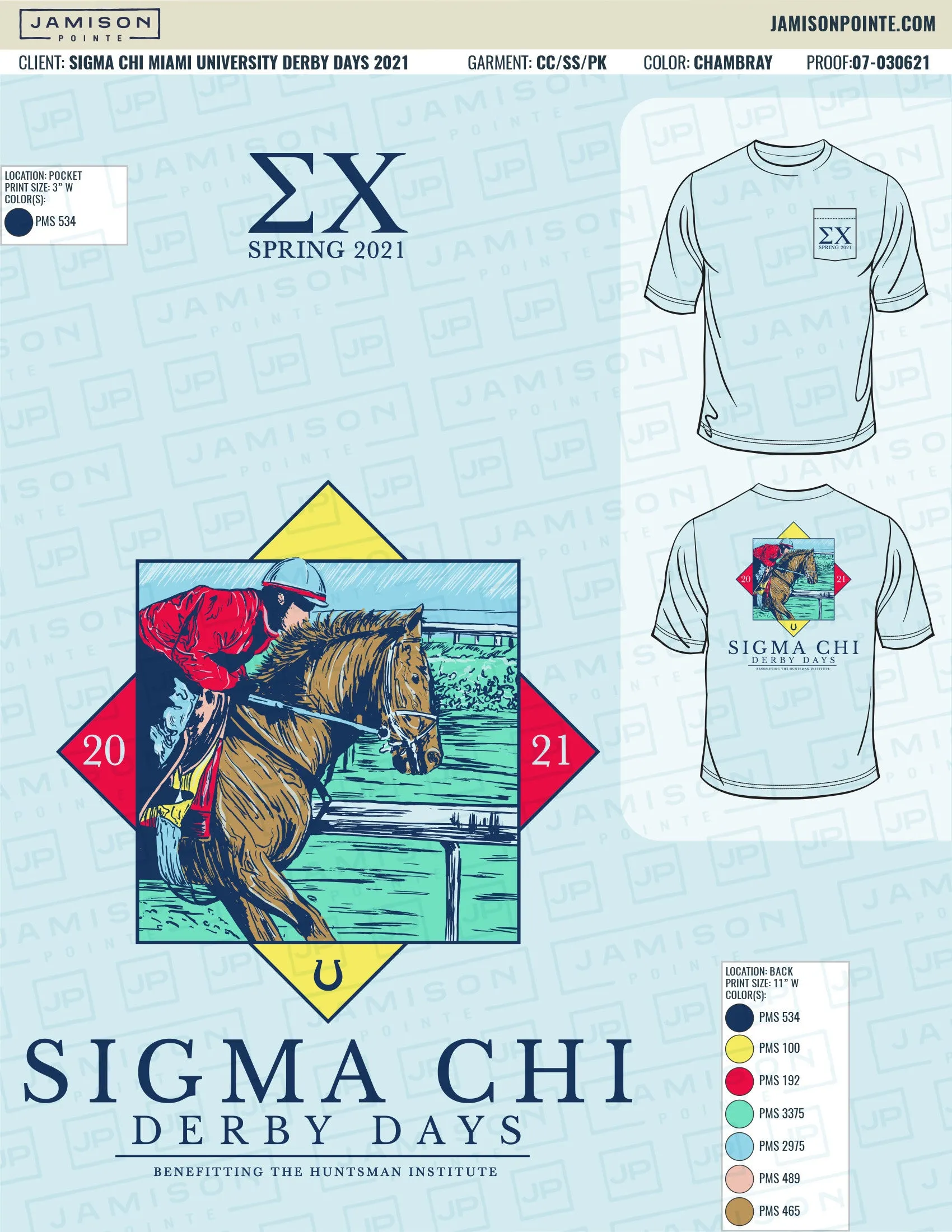 Sigma Chi Miami University Derby Days T-Shirt