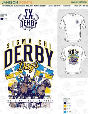 Sigma Chi Western Illinois University Derby Days T-Shirt