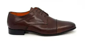 Simon Brandy Brown Men's Toecap Derby Shoes