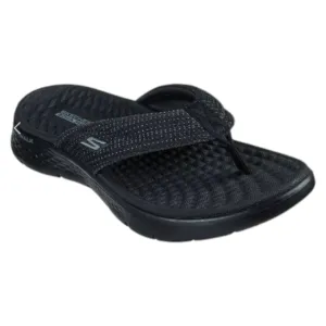 .Skechers GOwalk Flex Sandal Impress - Black/Black - (141445.BBK) - GFS - R2L16