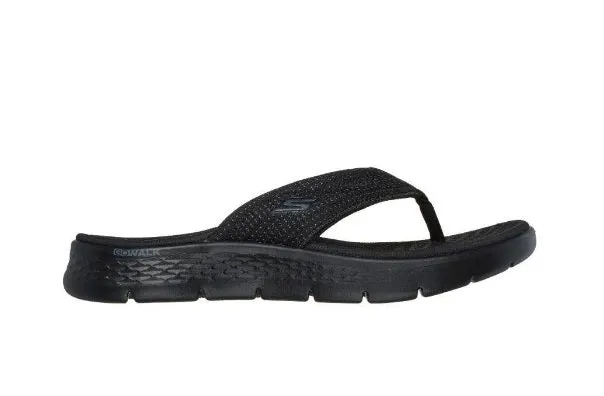 .Skechers GOwalk Flex Sandal Impress - Black/Black - (141445.BBK) - GFS - R2L16