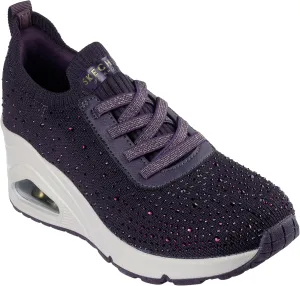 Skechers Women's Uno Wedge-Shine Knit Sneaker