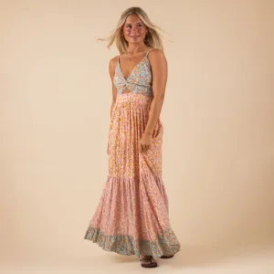 Sleeveless Princess Tiered Maxi Dress