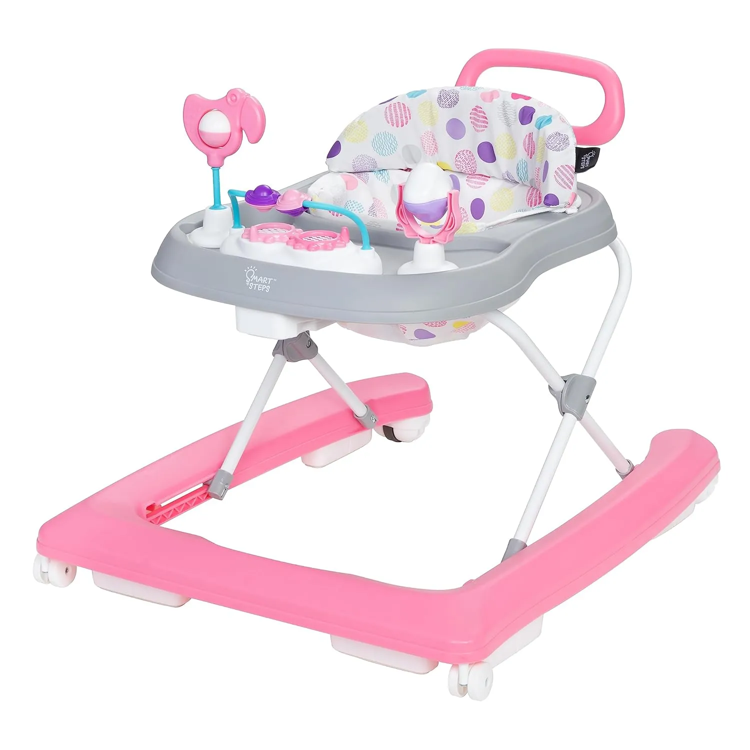 Smart Steps® Trend Plus 2-in-1 Walker with Deluxe Toys, Orbits Pink