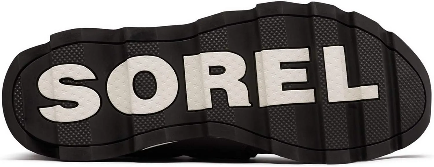 SOREL - Women’s Kinetic Sneak, Knit Sneaker with Scalloped Sole and Stretch Straps