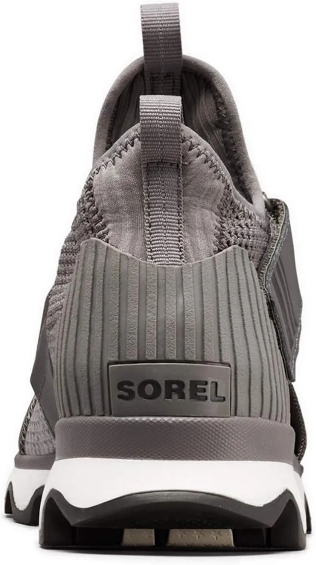 SOREL - Women’s Kinetic Sneak, Knit Sneaker with Scalloped Sole and Stretch Straps