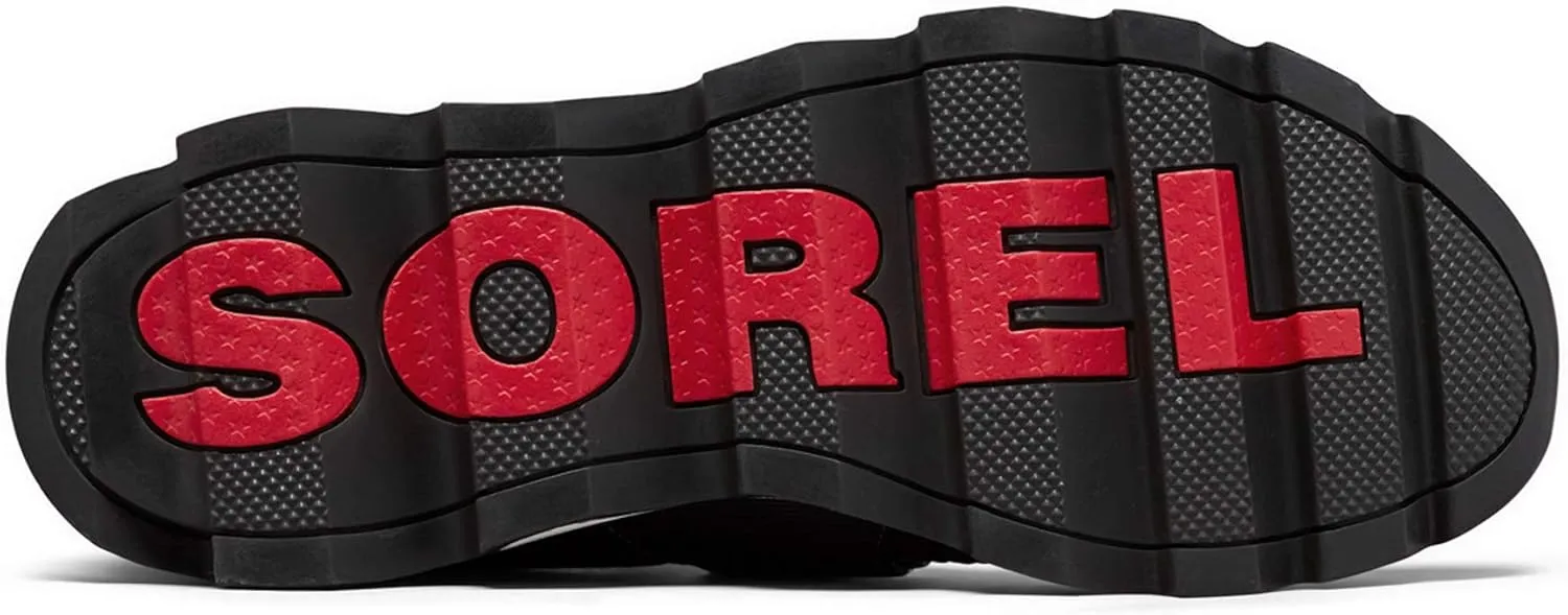 SOREL - Women’s Kinetic Sneak, Knit Sneaker with Scalloped Sole and Stretch Straps
