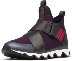 SOREL - Women’s Kinetic Sneak, Knit Sneaker with Scalloped Sole and Stretch Straps